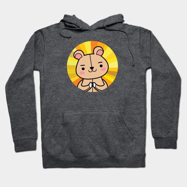 Sunshine teddy Hoodie by doodletales